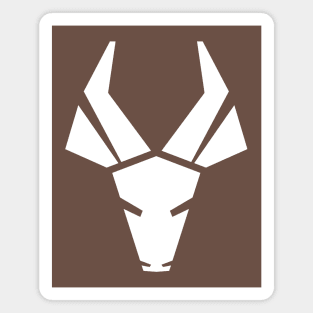 Stylized Antelope in South African fashion Magnet